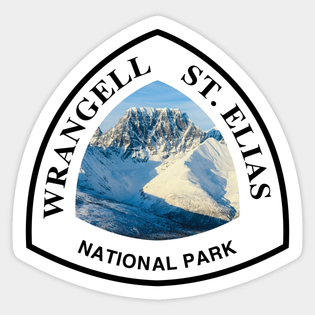 Wrangell-St. Elias National Park and Preserve shield Sticker by nylebuss